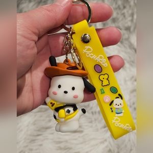 Cowboy Pochacco Sanrio Character keychain